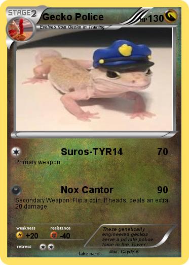Pokemon Gecko Police