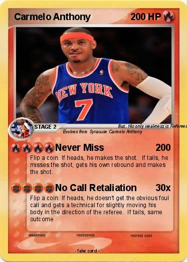 Pokemon Carmelo Anthony