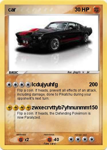 Pokemon car