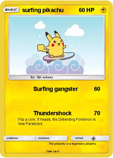 Pokemon surfing pikachu