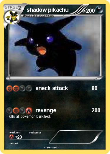 Pokemon shadow pikachu