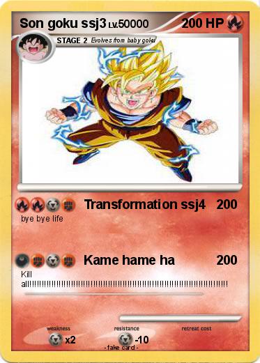 Pokemon Son goku ssj3