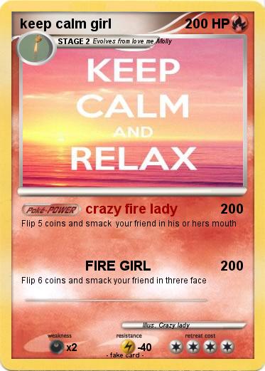 Pokemon keep calm girl