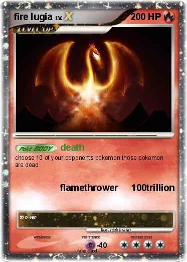 Pokemon fire lugia