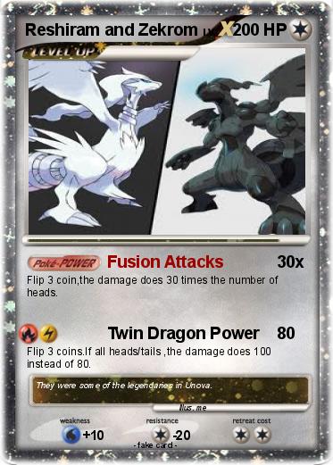Pokemon Reshiram and Zekrom