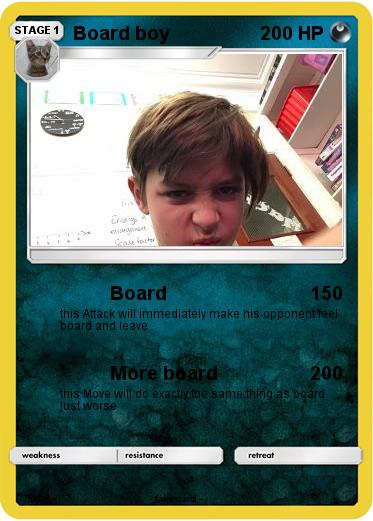 Pokemon Board boy