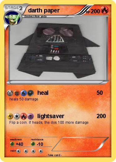 Pokemon darth paper