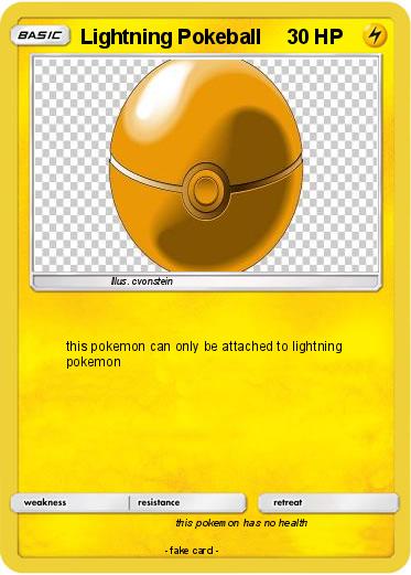 Pokemon Lightning Pokeball
