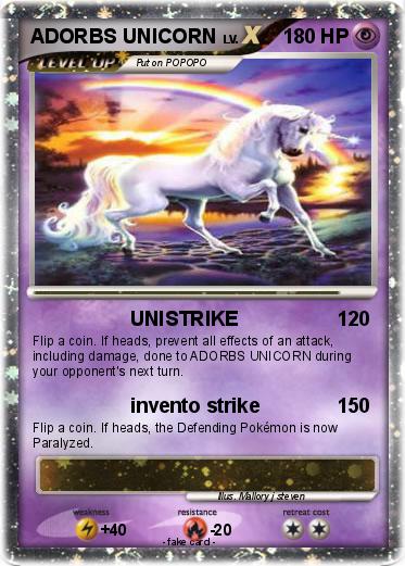 Pokemon ADORBS UNICORN