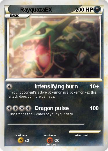 Pokemon RayquazaEX