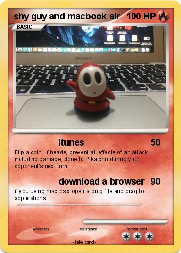 Pokemon shy guy and macbook air