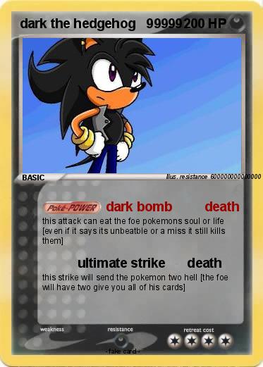 Pokemon dark the hedgehog   99999