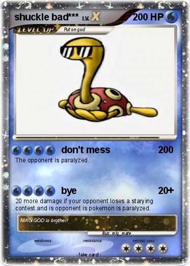 Pokemon shuckle bad***
