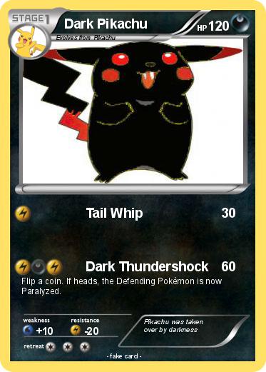 Pokemon Dark Pikachu