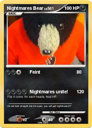 Pokemon Nightmares Bear