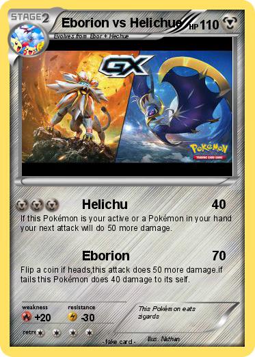 Pokemon Eborion vs Helichue