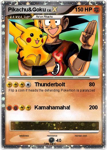 Pokemon Pikachu&Goku