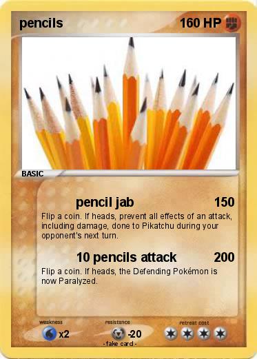 Pokemon pencils