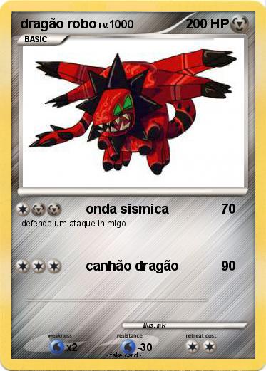 Pokemon dragão robo