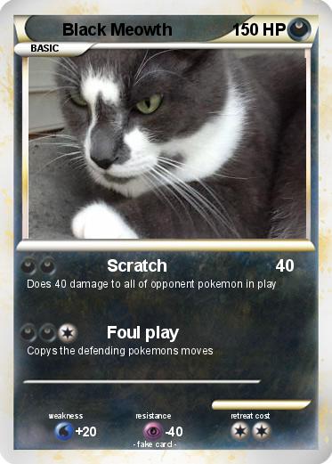 Pokemon Black Meowth