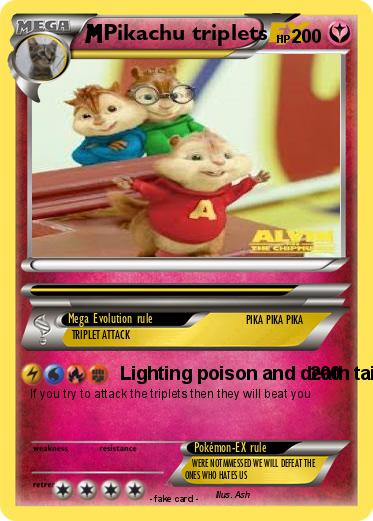 Pokemon Pikachu triplets