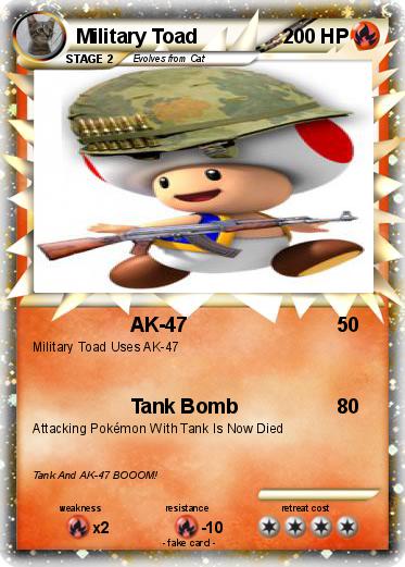Pokemon Military Toad