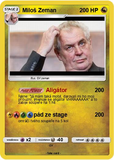 Pokemon Miloš Zeman