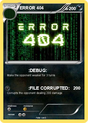 Pokemon ERROR 404