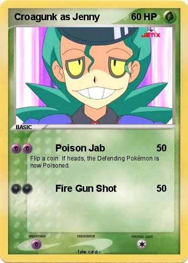 Pokemon Croagunk as Jenny