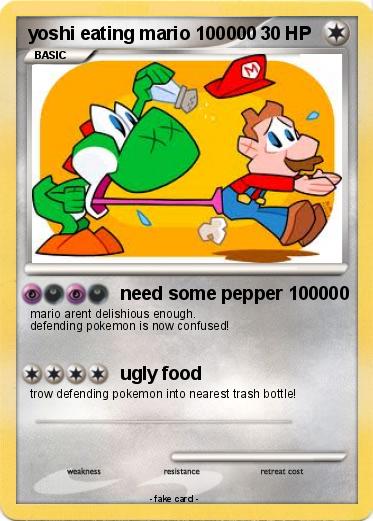 Pokemon yoshi eating mario 100000