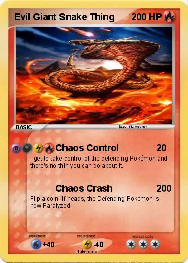Pokemon Evil Giant Snake Thing