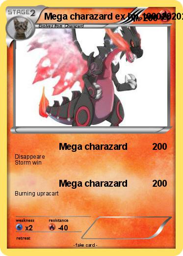 Pokemon Mega charazard ex hp 100020202020200202202020