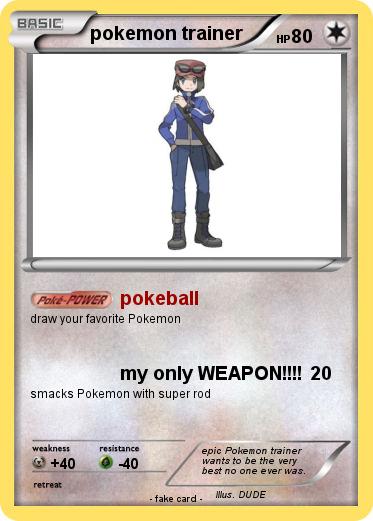 Pokemon pokemon trainer