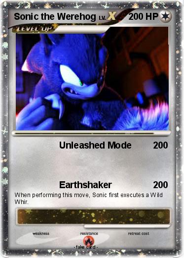 Pokemon Sonic the Werehog