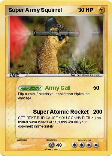 Pokemon Super Army Squirrel