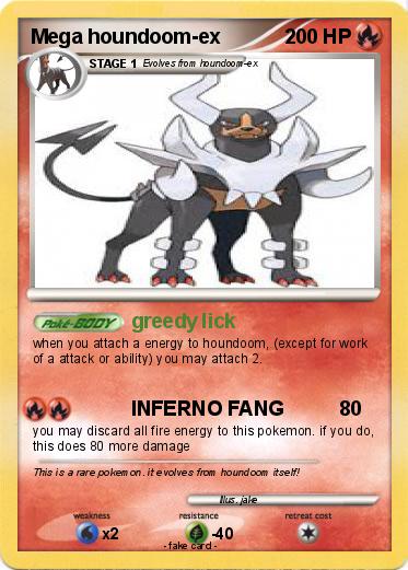 Pokemon Mega houndoom-ex Pokemon Mega houndoom-ex
