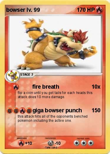Pokemon bowser lv. 99