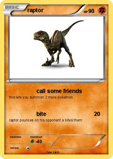 Pokemon raptor
