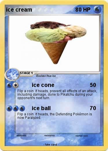 Pokemon ice cream