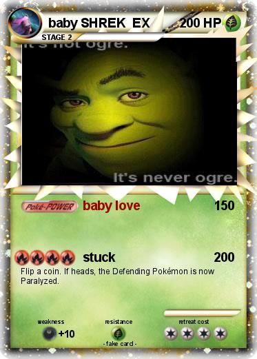 Pokemon baby SHREK  EX