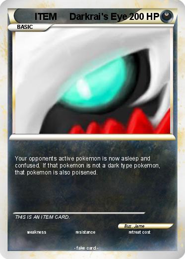 Pokemon ITEM     Darkrai's Eye