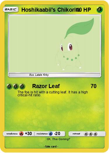 Pokemon Hoshikaabii's Chikorita
