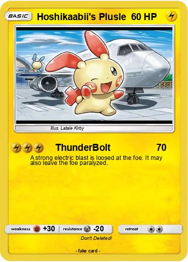 Pokemon Hoshikaabii's Plusle