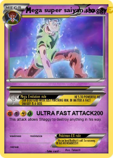 Pokemon ega super saiyan shaggy