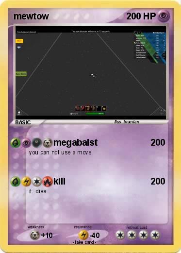 Pokemon mewtow