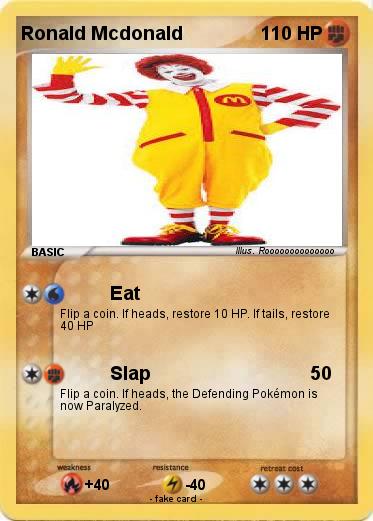 Pokemon Ronald Mcdonald