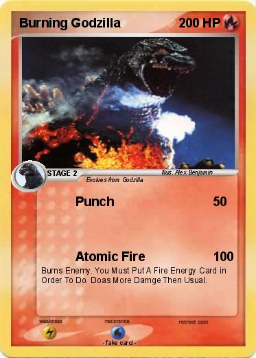 Pokemon Burning Godzilla