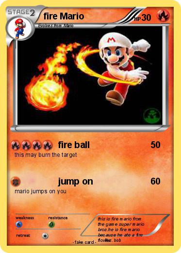 Pokemon fire Mario