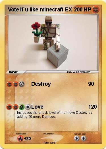 Pokemon Vote if u like minecraft EX
