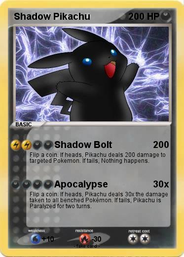 Pokemon Shadow Pikachu